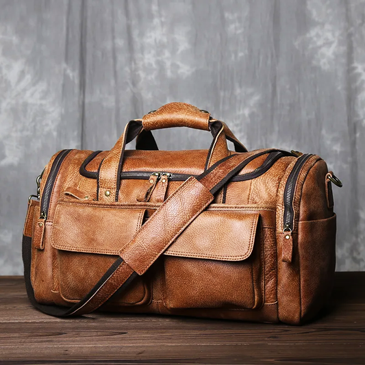 Jase Roy™ Genuine Leather Duffle Bag