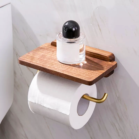 Lume Walnut Toilet Paper Holder