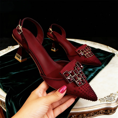 Claudia Gem Kitten Heels