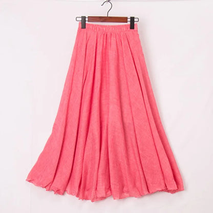 Debbie Linen Maxi Skirt