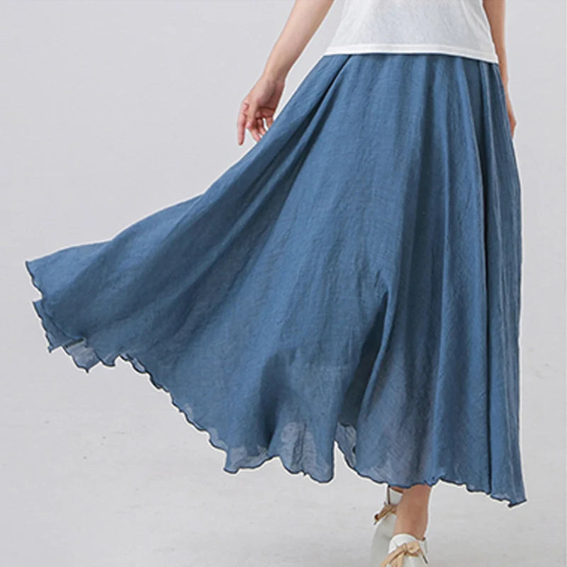 Debbie Linen Maxi Skirt