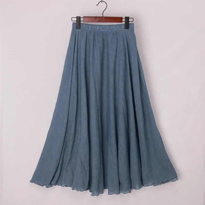 Debbie Linen Maxi Skirt