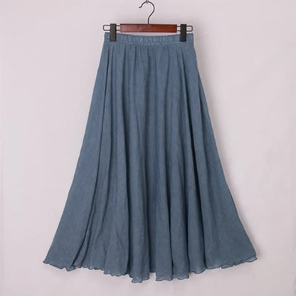 Debbie Linen Maxi Skirt