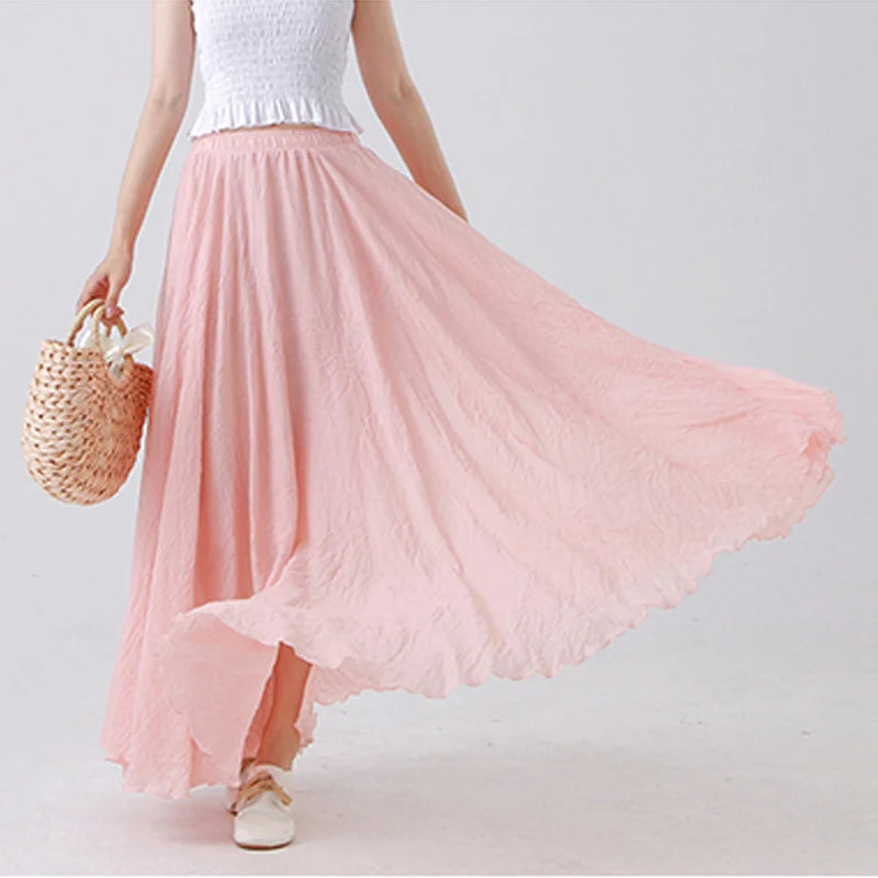 Debbie Linen Maxi Skirt