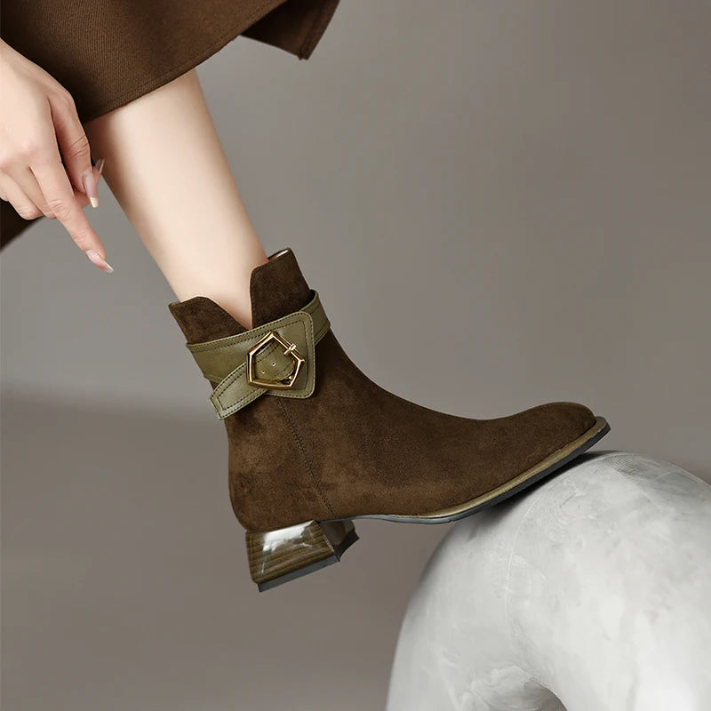 Karma Pentagon Buckle Boot