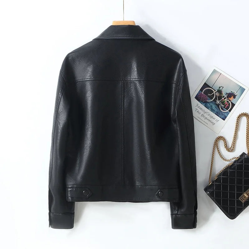 Monica Leather Spring Jacket