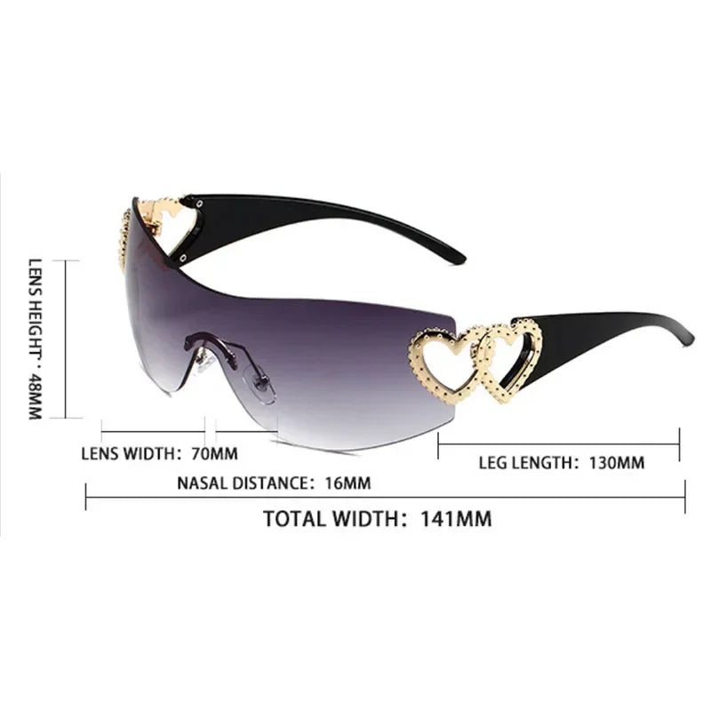 Lovel Shimmer-Heart Shades