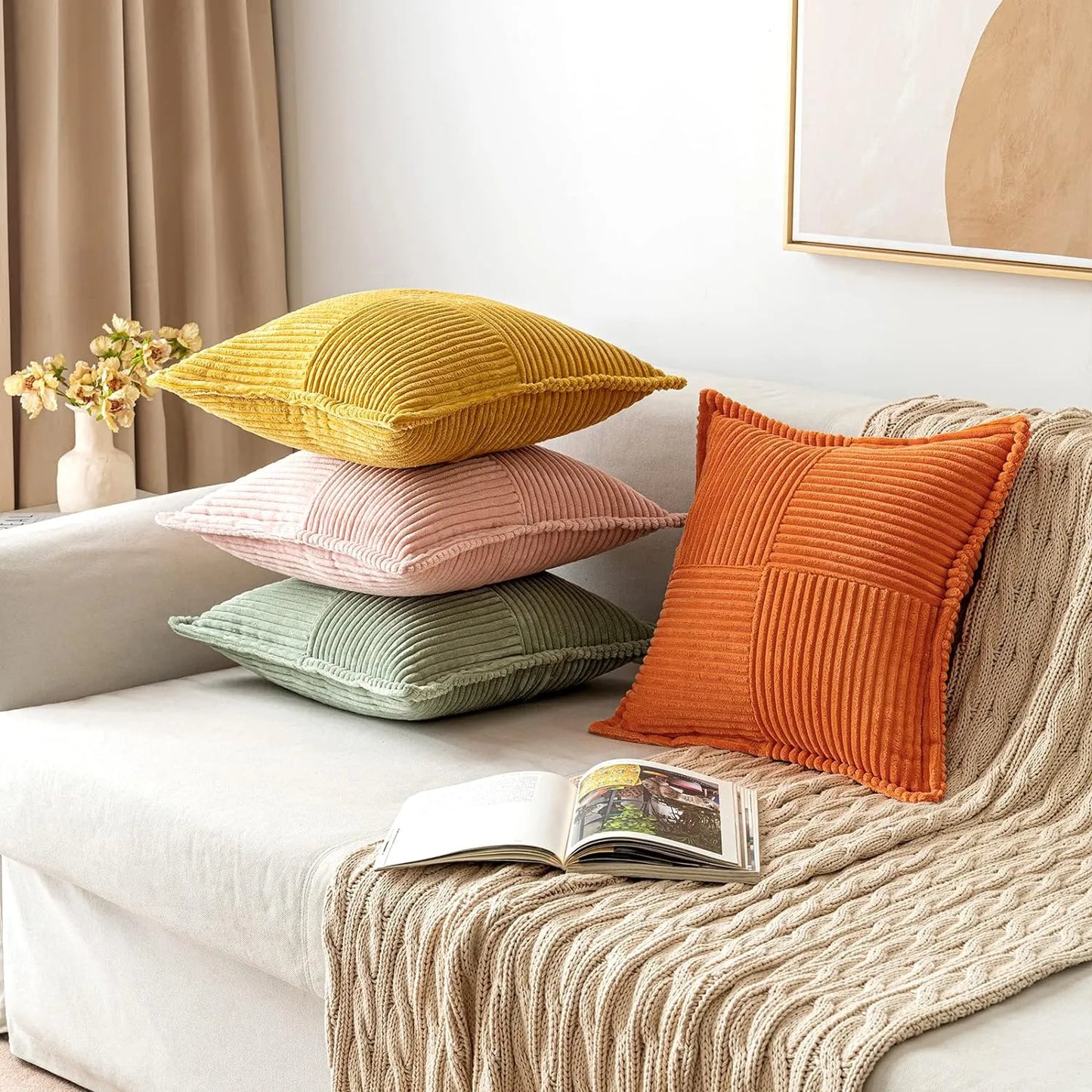 Plushed Boho Pillow Covers