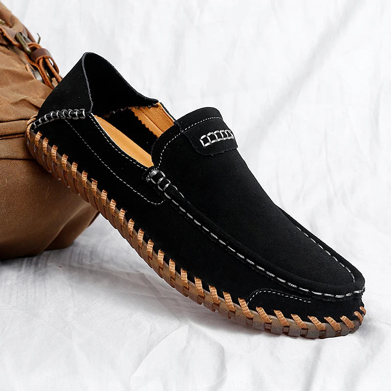 Nova Suede Leather Loafers