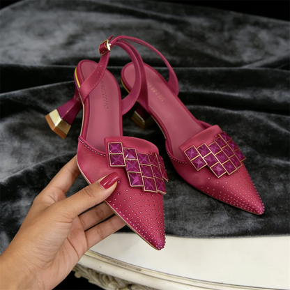 Claudia Gem Kitten Heels