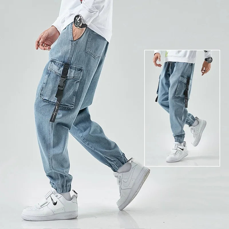 Pacston Retro Cargo Denims